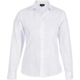 Ladies Easy Care Blouse Long Sleeve White
